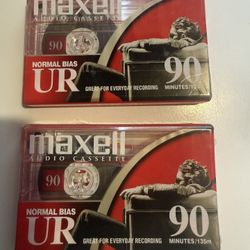 Pair Of 90 Minute Maxell Brand Audio Cassette $5