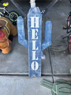 Hello Cactus Home Decor
