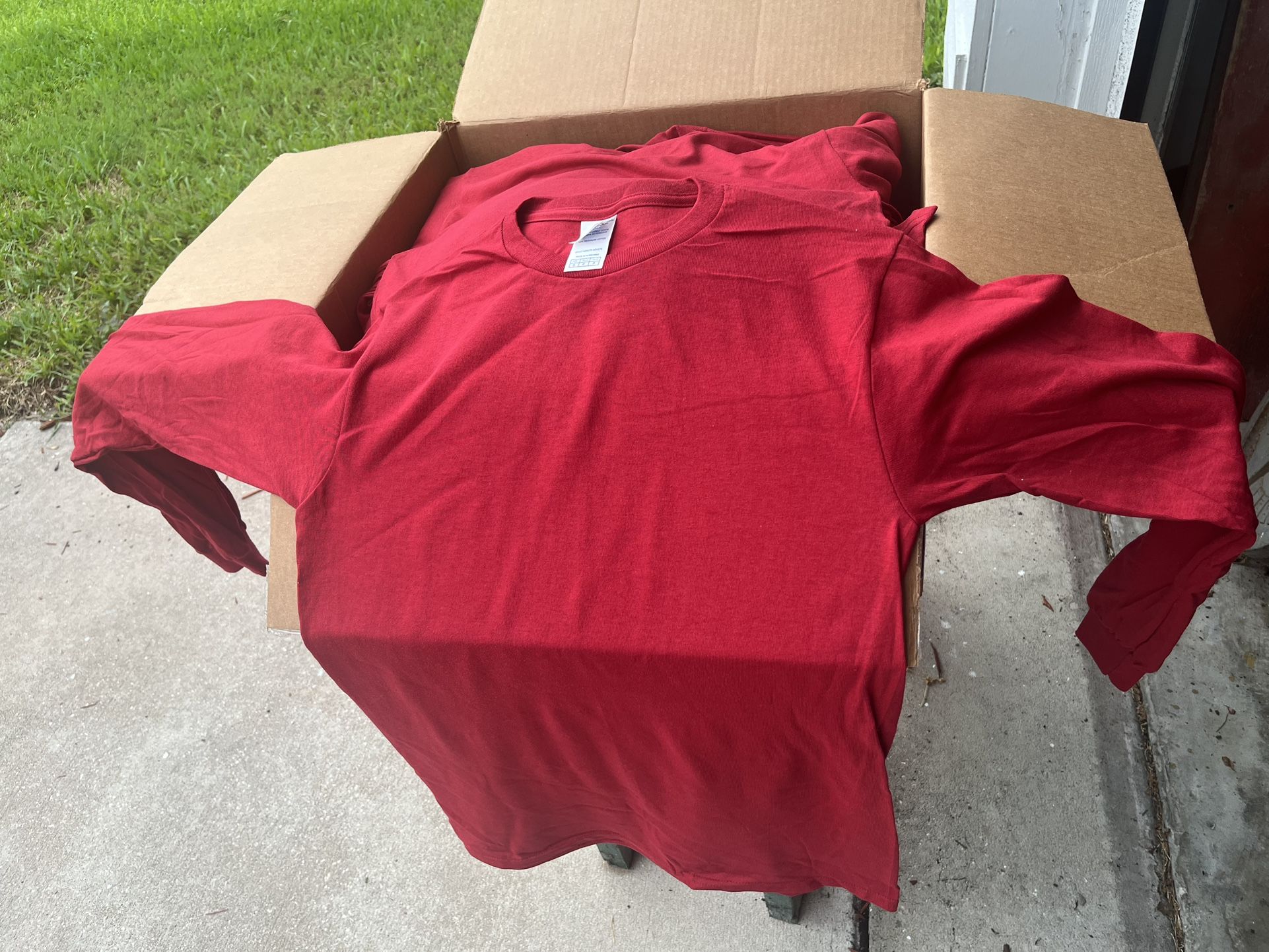 Case Of 48 New Delta Pro Weight Long Sleeve Adult Small Sh