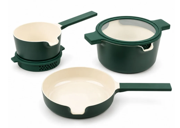 【50%OFF】ALVA 5 in 1- Stackable Nonstick Cookware Set