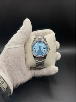 Luxury Ice Blue Day Date