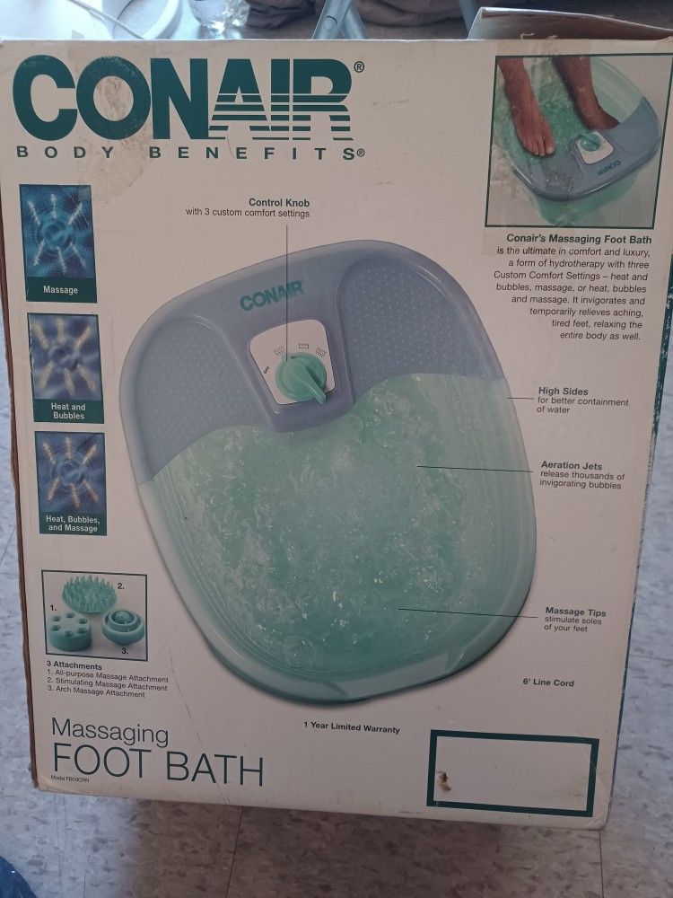 CONAIR FOOT BATH & BUBBLES, EXCELLENT CONDITION ONLY PICK UP