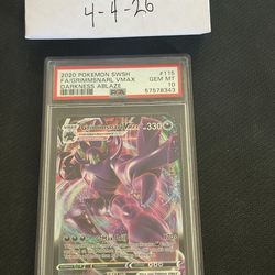 PSA 10 Grimmsnarl Vmax