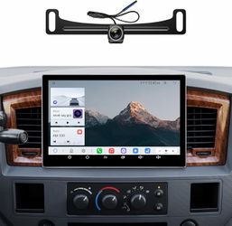Car Stereo Radio Dodge Ram 2006 2007 2008, Wireless CarPlay Android Auto, 11.5” Touch Screen Head Units, Backup Camera