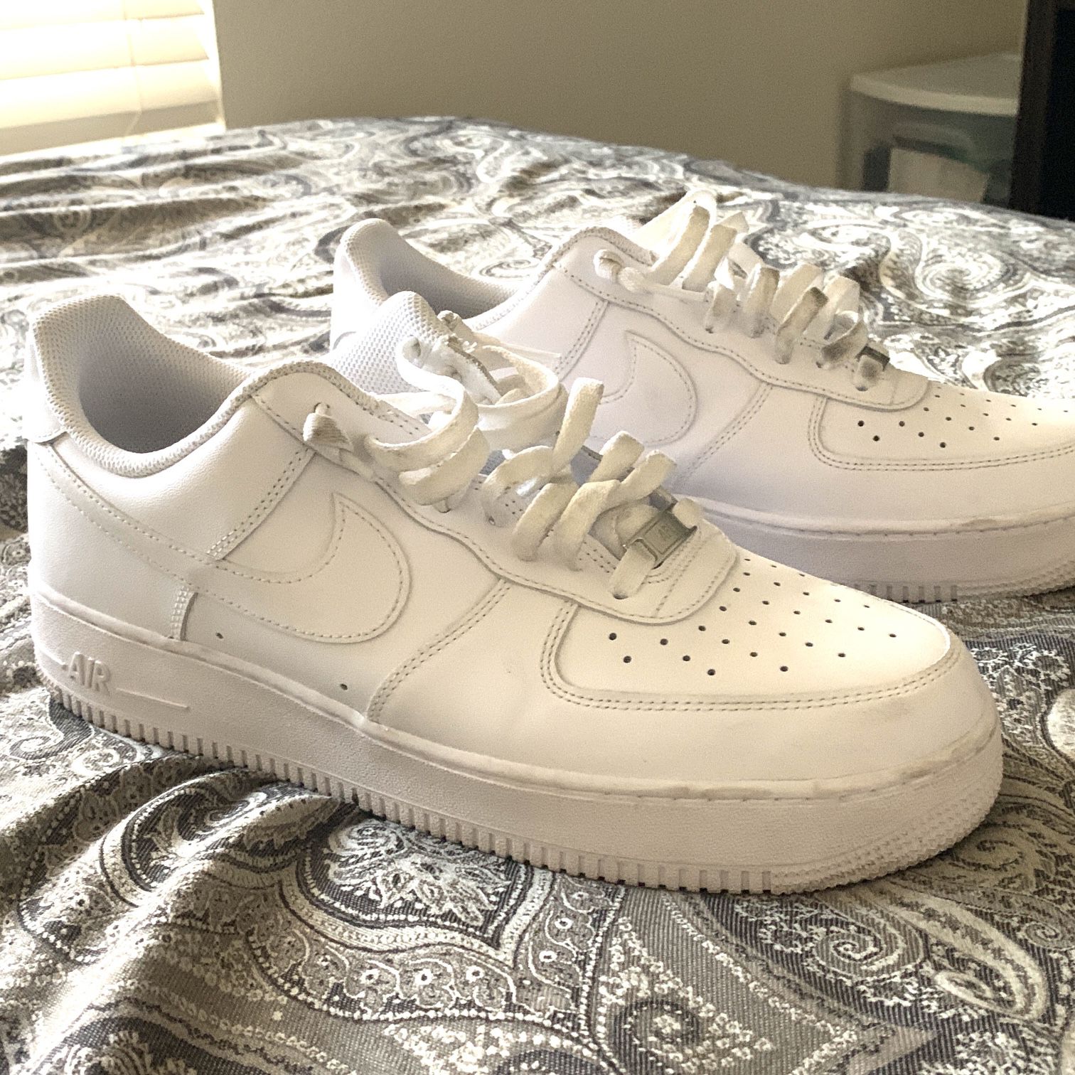 Low Top White Air Forces Size 12