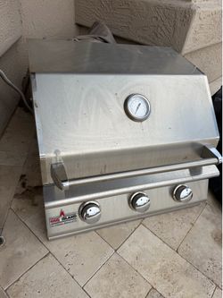 Grill Barbecue And Side Burner Comes With Gas Line