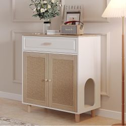Cat litter box, 2-in-1 indoor hidden furniture