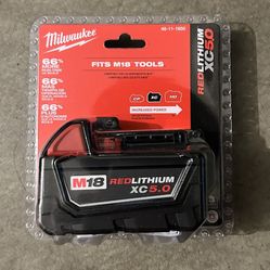 Milwaukee M18 18-Volt 5.0 Ah Lithium-Ion XC Extended Capacity Battery Pack