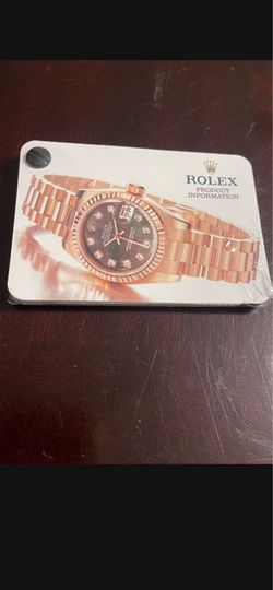 Genuine Rolex DEALER Product Information Cards