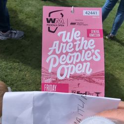 Friday general admission waste management open 