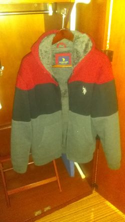 Polo jacket with hood. Large