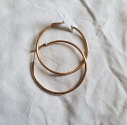 Arracadas de oro brasileño (Hoop earrings)