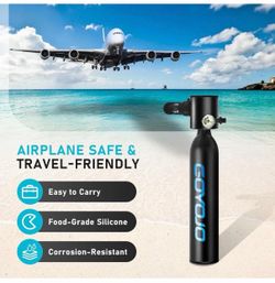 GOYOJO 0.5L Mini Scuba Tank 3000 PSI Portable Diving Tank Refillable Air Tank