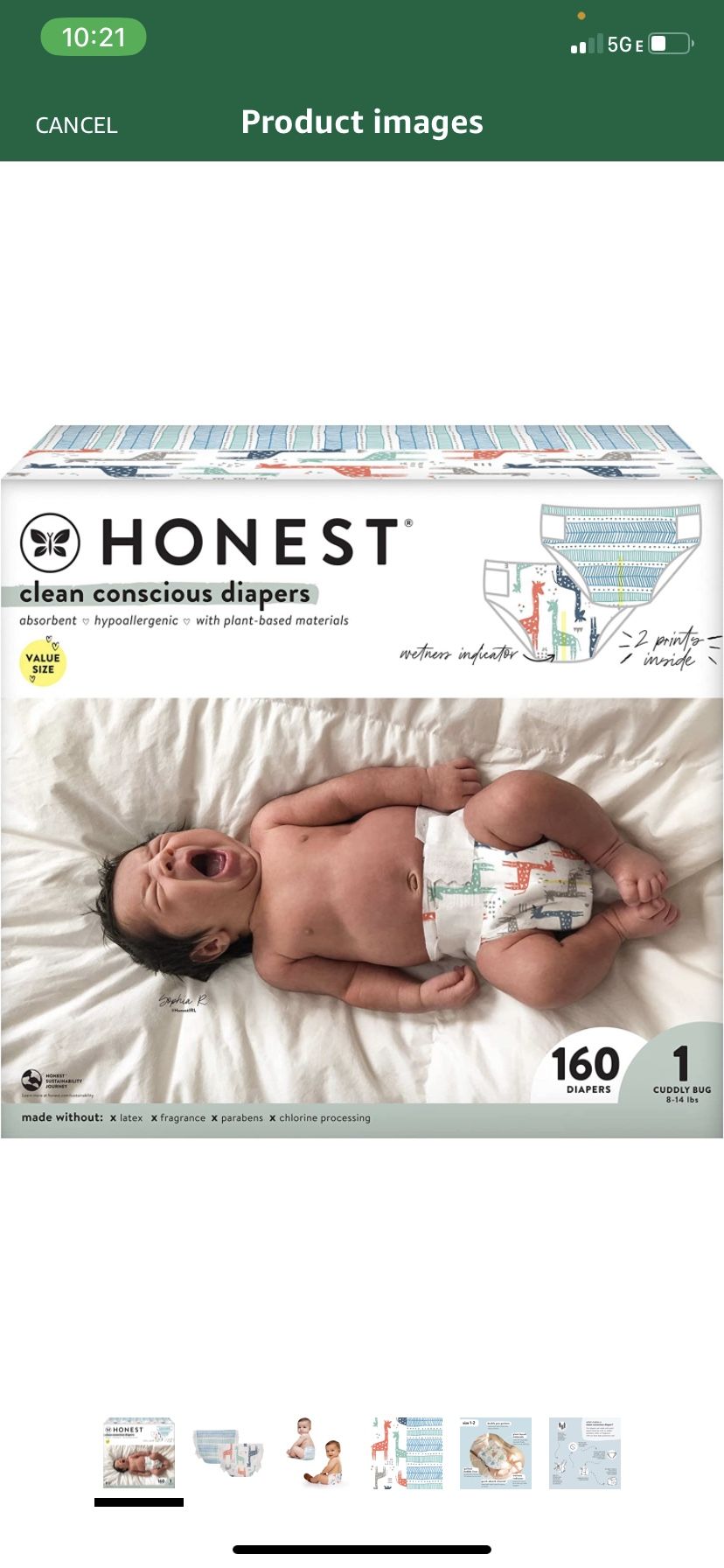 Diapers | Plant-Based, Sustainable | Dots & Dashes + Multi-Colored Giraffes