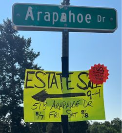 ESTATE SALE. Friday (8/7) and Saturday (8/8) from 9am to 4pm.