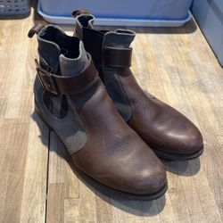 brown ankle boots
