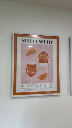 “Aperol spritz” picture frame / painting for bar