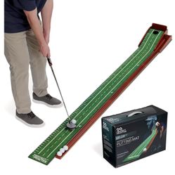 Perfect Practice Golf Putting Mat Compact Edition 8 Ft Dustin Johnson