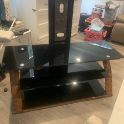 Smoke Glass Tv Stand