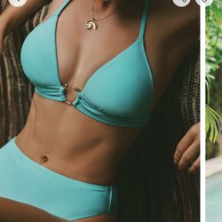 Women’s Teal 2pc Bikini Set sz Large