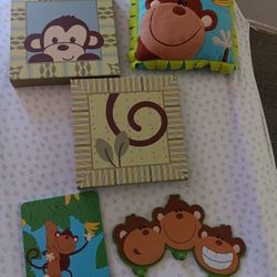 Monkey Decor For Kids Room
