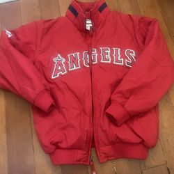 Anaheim Angels MLB Majestic Baseball Zip Up Jacket Youth Medium