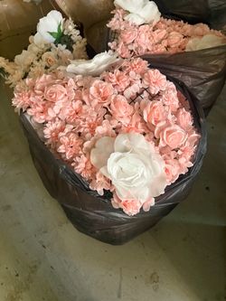 Floral and greenery wall decor