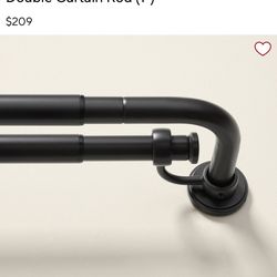Double Curtain Rod from Pottery Barn