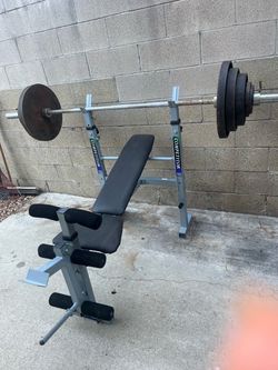 Weight set and bar