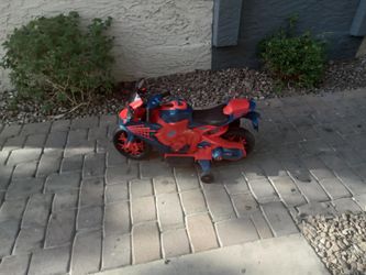 RIDE ON SPIDERMAN MOTORCYCLE