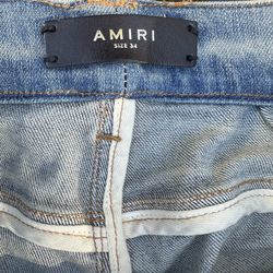 AUTHENTIC AMIRI BLUE BANDANA JEANS