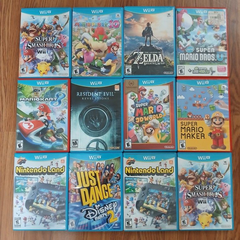 Nintendo Wii U video games sold individually read description