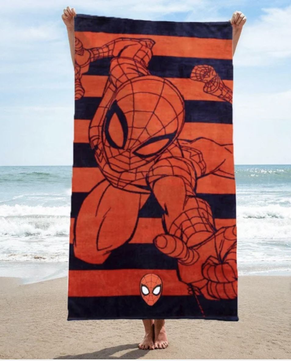 NWT Licensed Spider-Man Beach Towel