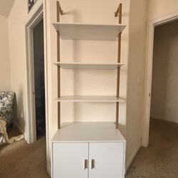 Wall mount shelf bookcase, Plant Shelf, Wall Storage, Tall Bookshelf