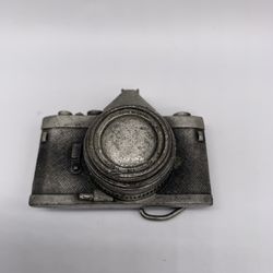Vintage Bergamot Brass Works Camera Photography Belt Buckle- 1979