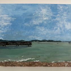 Handmade Canvas Painting Dash Point Unframed