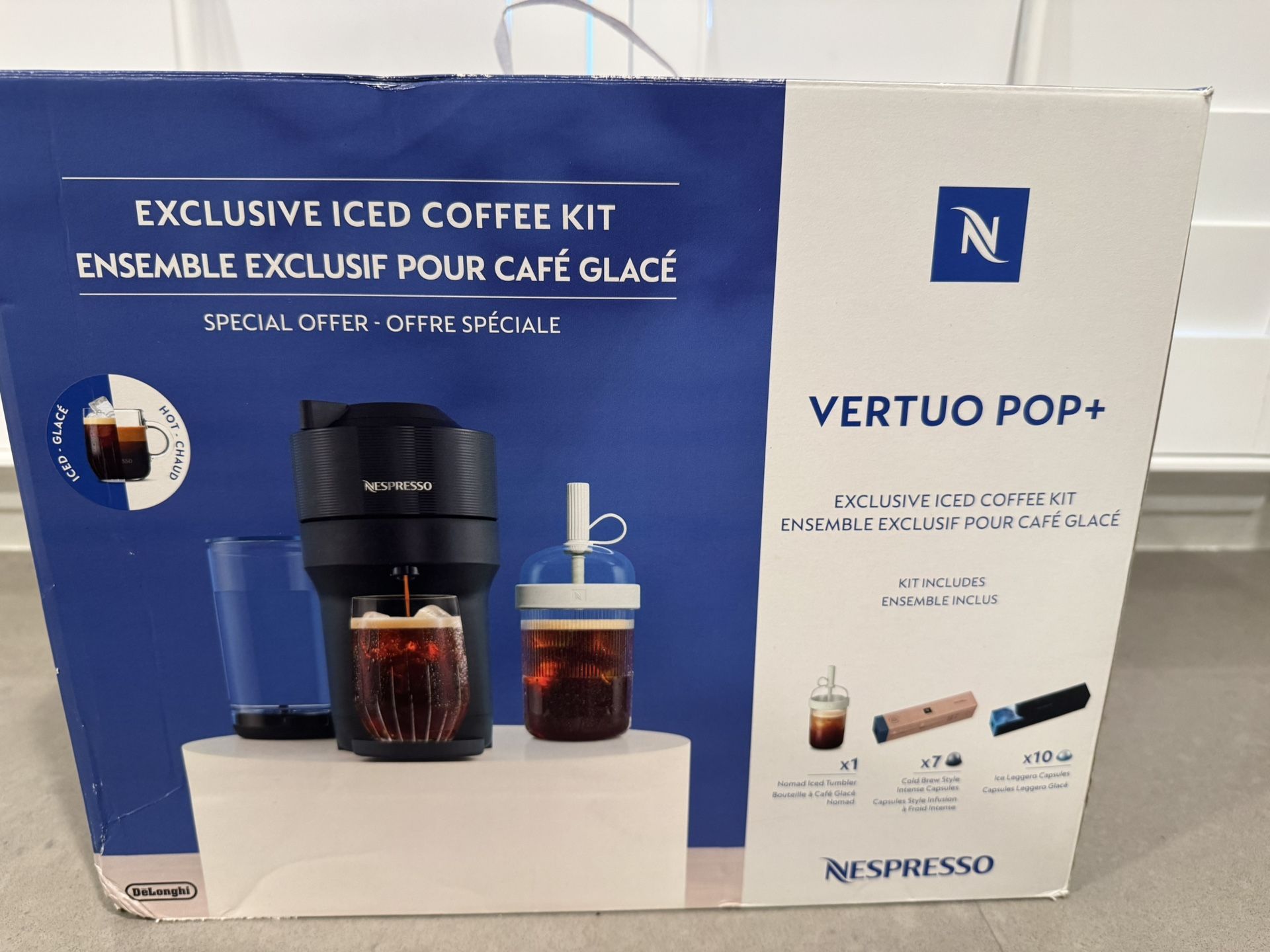Nespresso Vertuo Pop+ Coffee Maker W/iced Coffee Kit