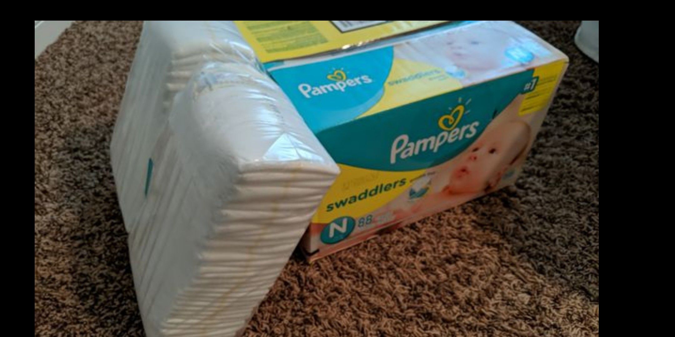 Pampers swaddlers diapers size 0 newborn