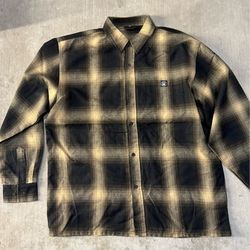 Black and yellow Low Rider flannel shirt size Large