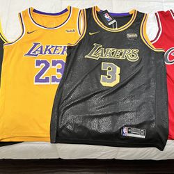 **Excellent condition** Lebron & AD Lakers Jerseys + MJ Chicago