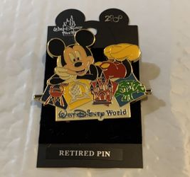 Disney Mickey Mouse Pin 4 Disney Parks Epcot WDW Animal Kingdom Retired 