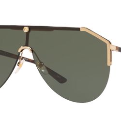 Gucci GG0584S 002 Gold-Havana/Green Sunglasses