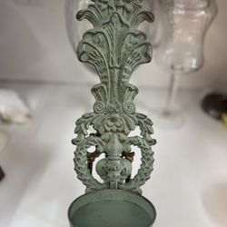 Cast Iron Wall Candle Holder 