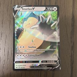 Snorlax V Pokémon Card 