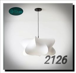 🌟 NEW Modern Wabi Sabi White Swirl Pendant Light 16" – Kitchen Island Hanging Ceiling Lamp