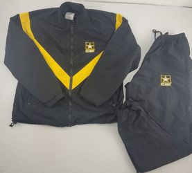US Army Athletic Track Suit Set Physical Fitness Uniform Unisex Medium Regular