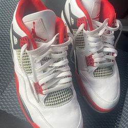 Fire Red Jordan 4s