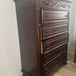 Tall Solid Wood Dresser 