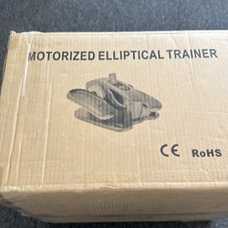 Motorized elliptical trainer