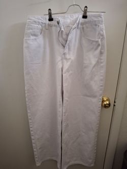 White wide-leg Jeans